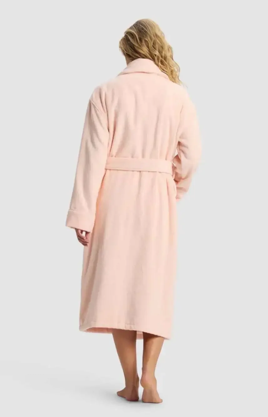 Cozy Earth Women's Plush Bathrobe Peach Size XS